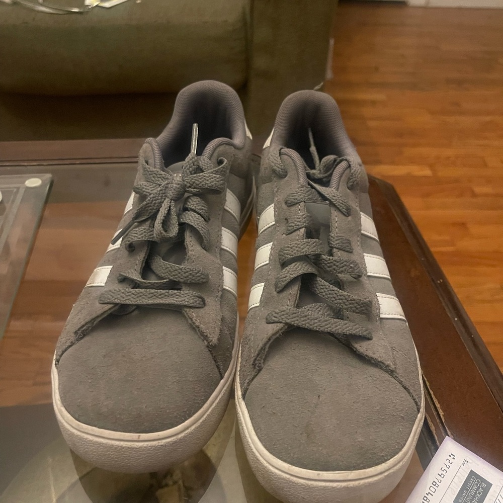 Grey and White Adidas